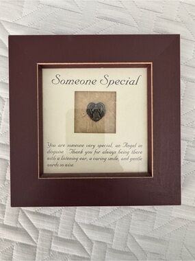 Someone Special Framed Wall Art - Brown Finish